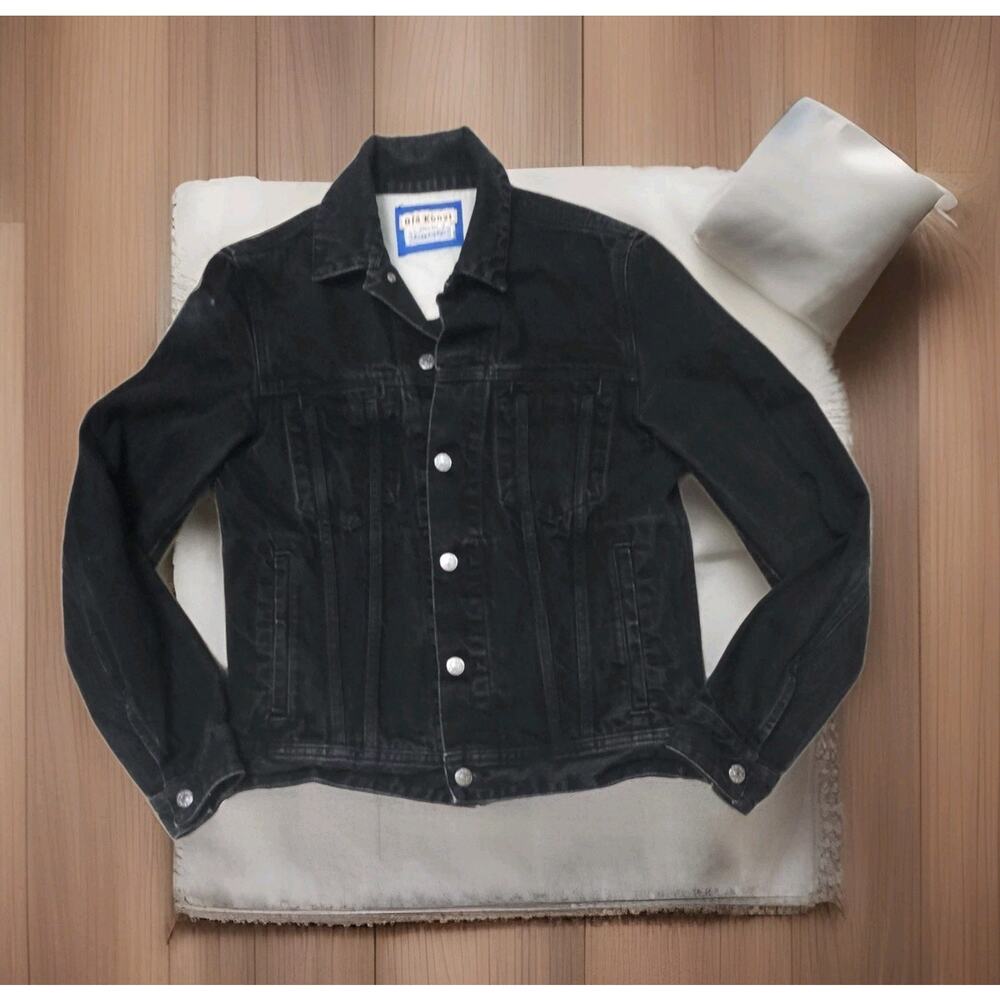 Acne Studios Bla Konst Denim Jacket In Pass Black 44